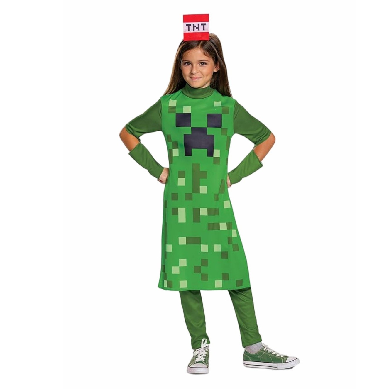 Party Games Minecraft - Creeper Girl Classic Child Costume Game