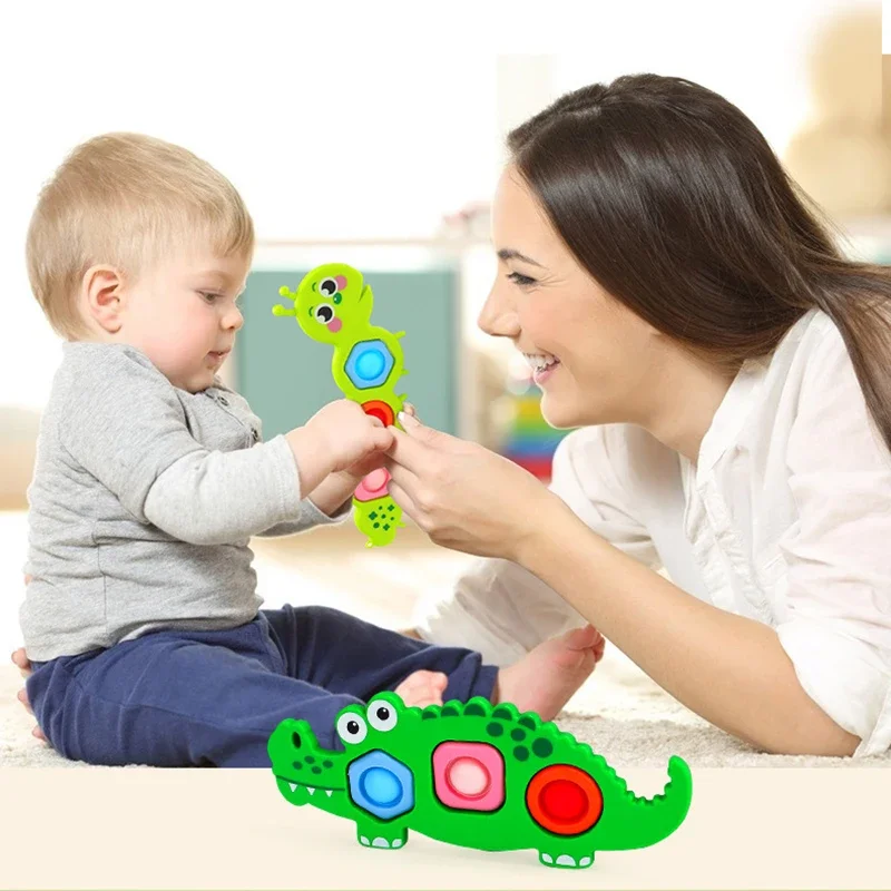 Party Games Bus - Baby Finger Training Toy, Montessori Push