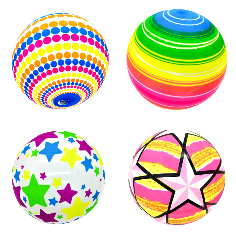 Party Games For 5 Year Olds Indoors - 3pcs Environmentally Friendly Rainbow Ball Toys