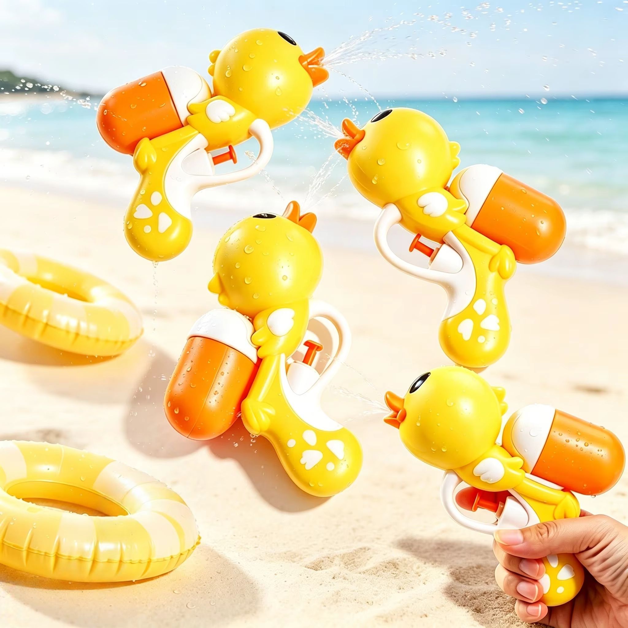 Party Games Group For Adults - Cute Yellow Duck Water Gun Toy