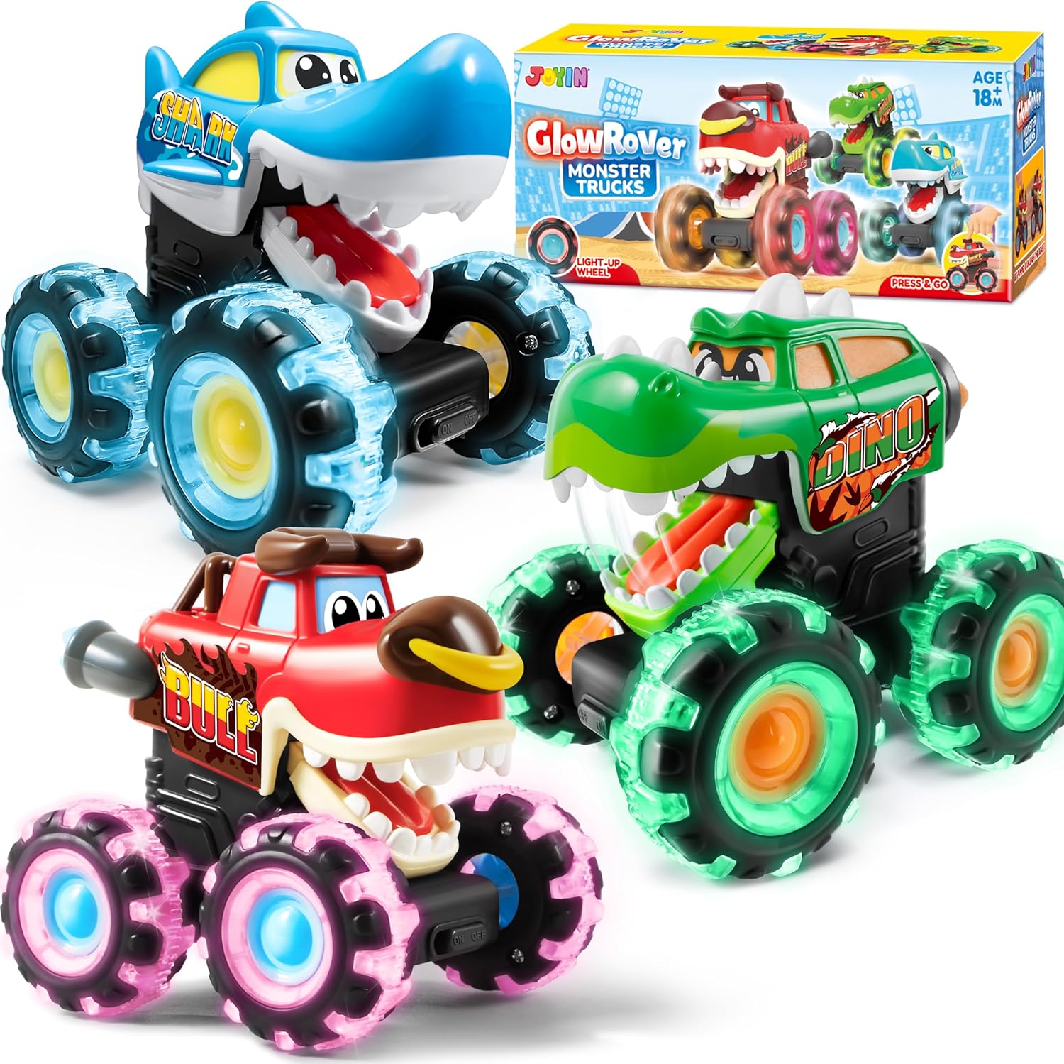Party Games Birthday - JOYFY 3 Pack Monster Truck Toy