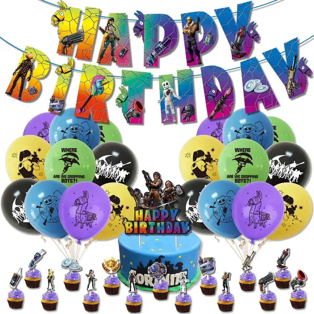 Party Games Good - Hot Game Fortnite Theme DIY Balloons