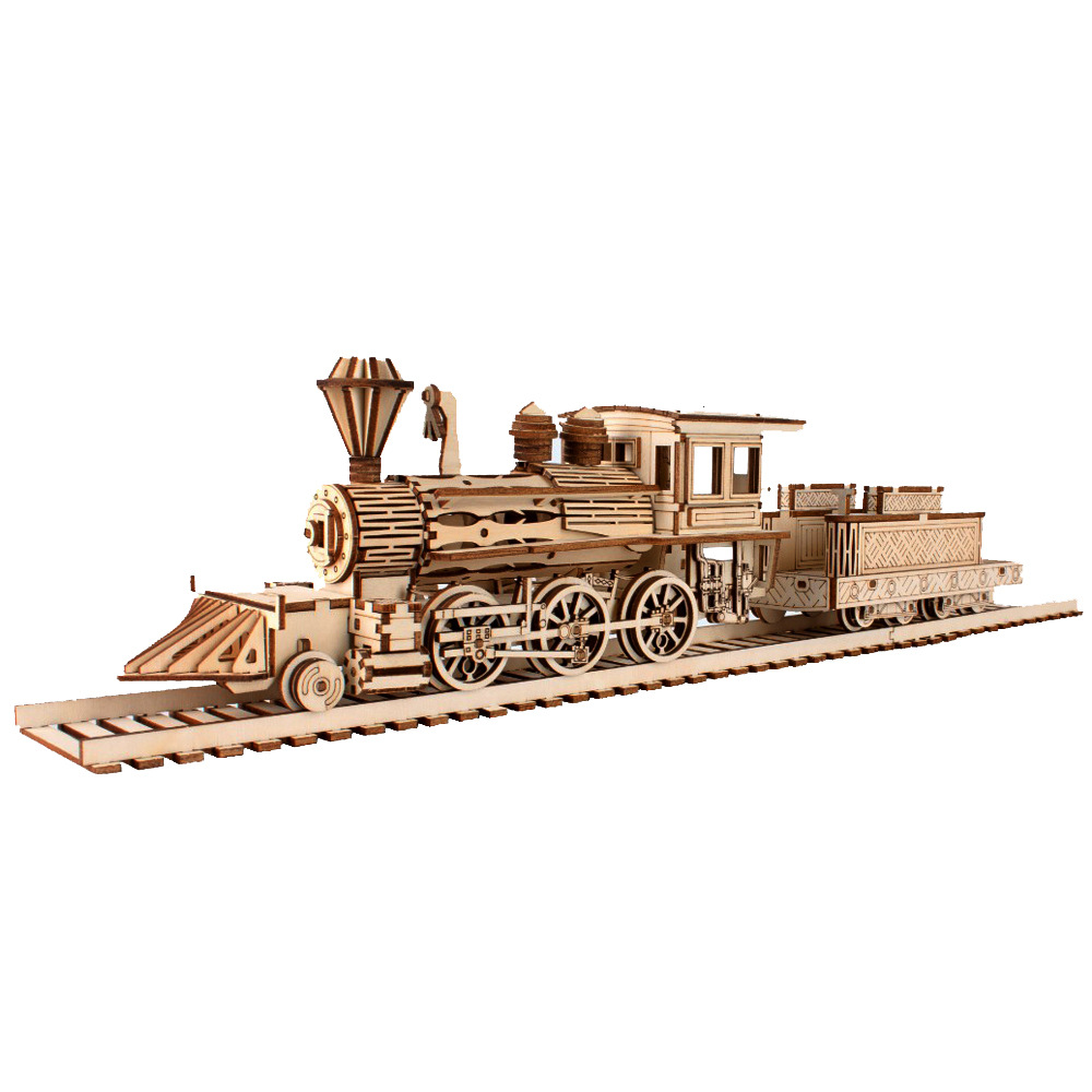 Party Games Bus - 3D Wooden Puzzle Streetcar Sakura Journey