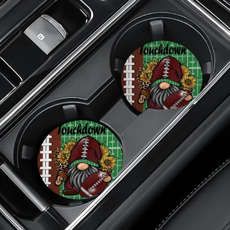 Party Games Easy - 2pcs American Football Car Coasters -