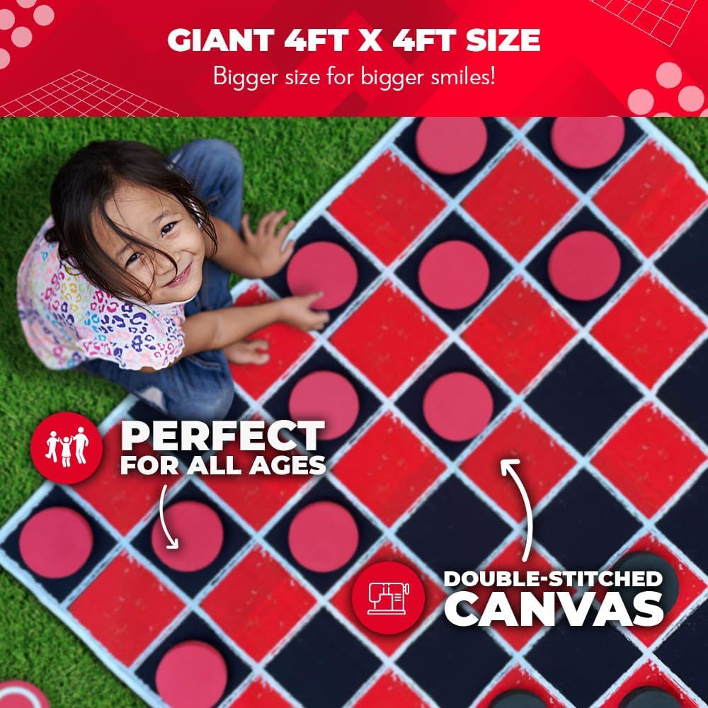 Giant 2-in-1 Checkers & Tic Ta - огляд і ціна Tic Tac Toe Giant
