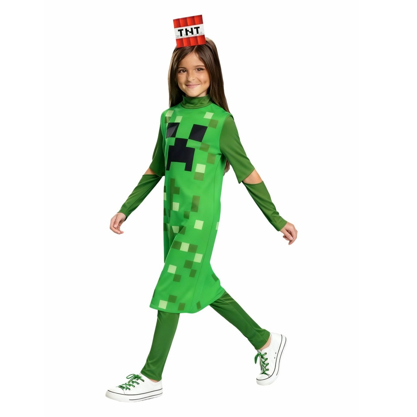 Creeper Girl Classic Child Cos - огляд і ціна Party Games Minecraft