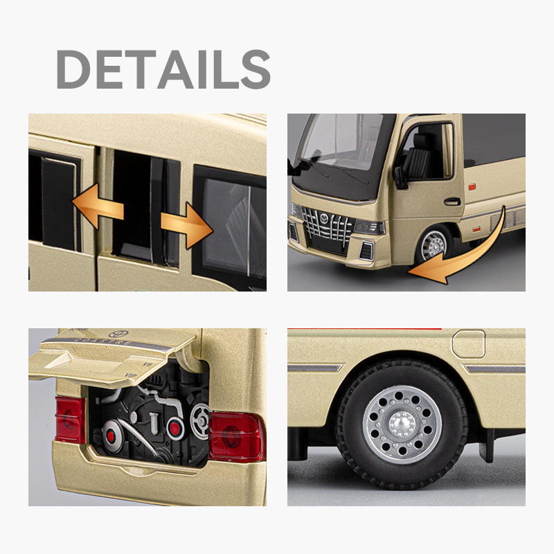 1:33 Toyota Coaster BUS Alloy  - огляд і ціна Party Games Bus