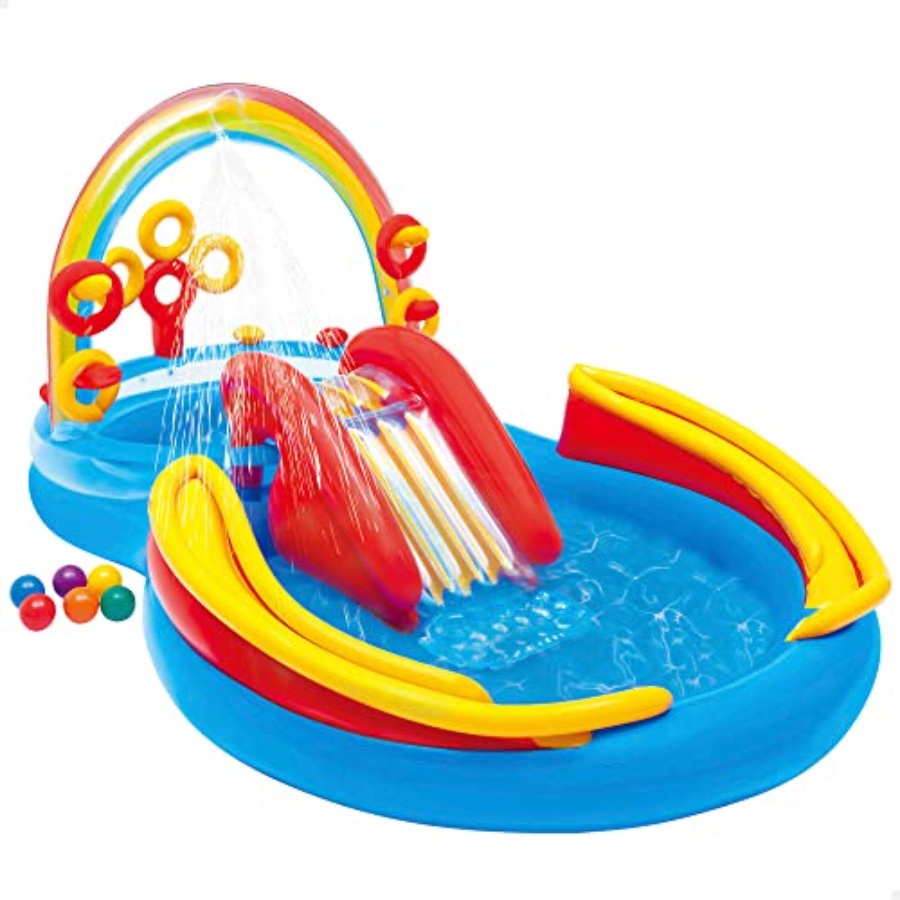 inflatable pool with water sli - огляд і ціна Ring Toss Outdoor