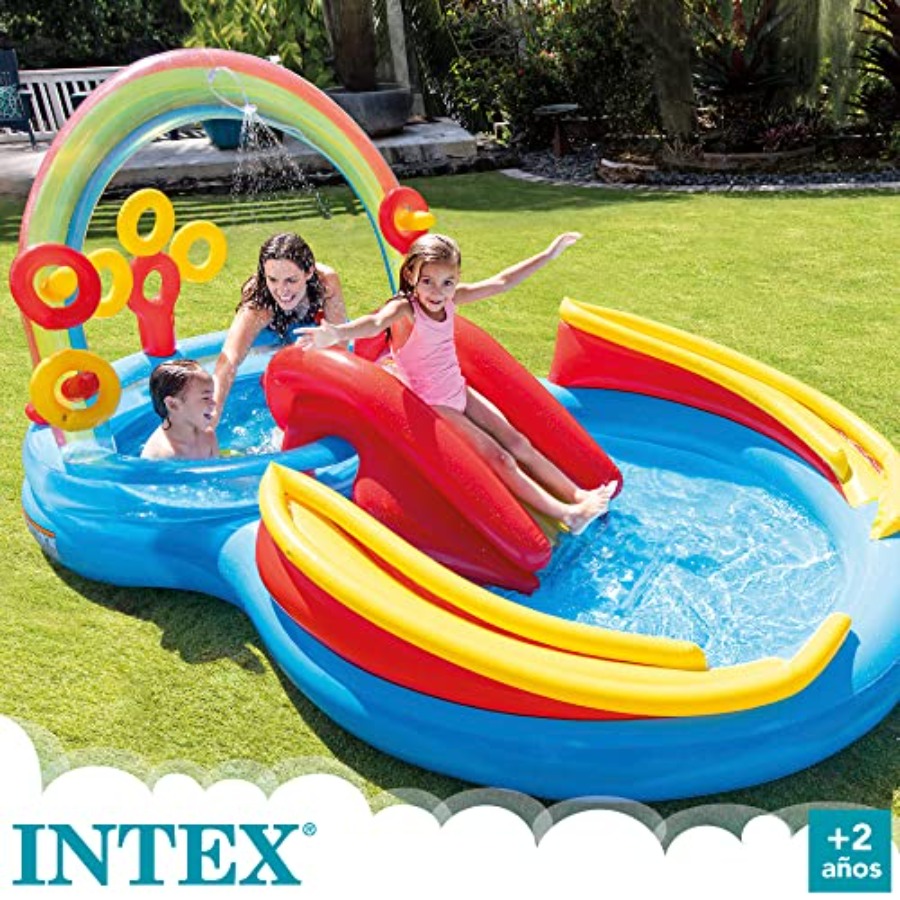 inflatable pool with water sli - огляд і ціна Ring Toss Outdoor
