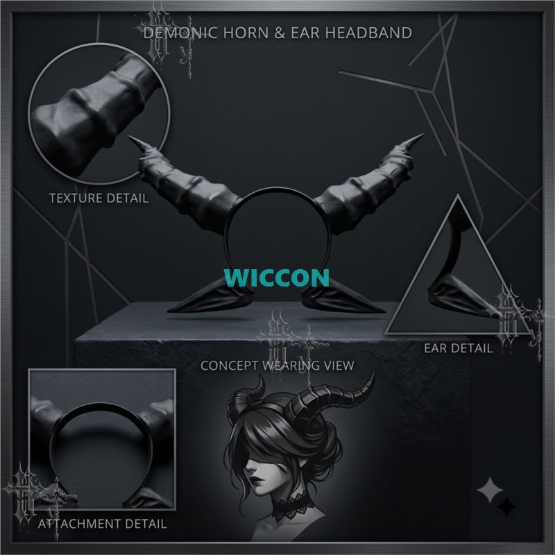 Black Devil Horn and Ears Head - огляд і ціна Party Games Stream