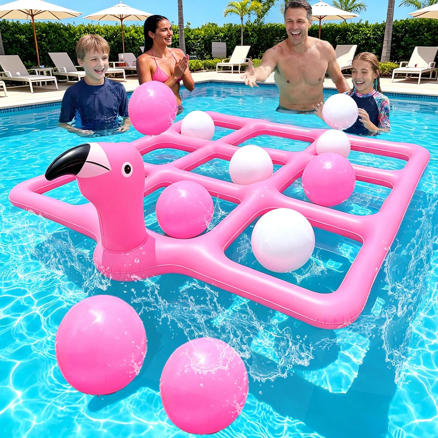 Pink Giant Flamingo Pool Tic T - огляд і ціна Tic Tac Toe Giant