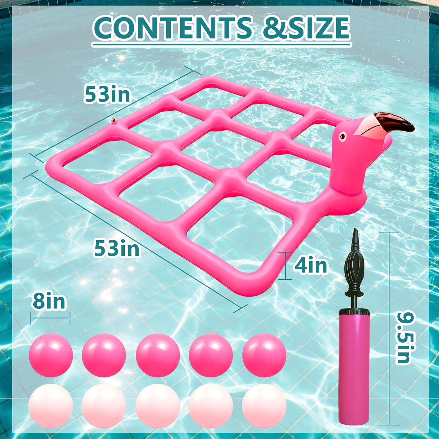 Pink Giant Flamingo Pool Tic T - огляд і ціна Tic Tac Toe Giant