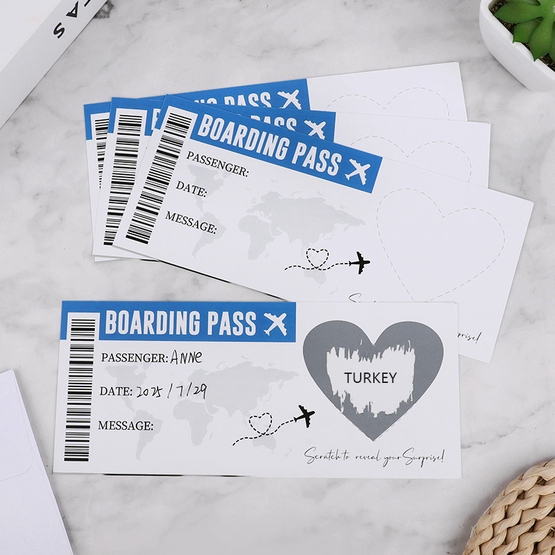1Set Boarding Pass Scratch Off - огляд і ціна Party Games Game Pass