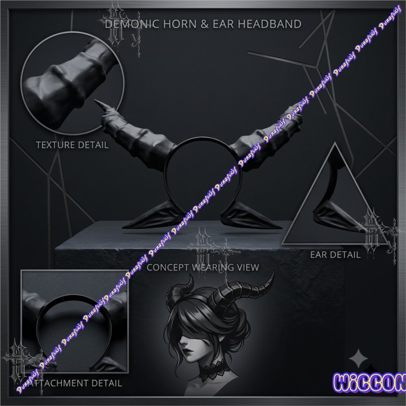 Black Devil Horn and Ears Head - огляд і ціна Party Games Stream