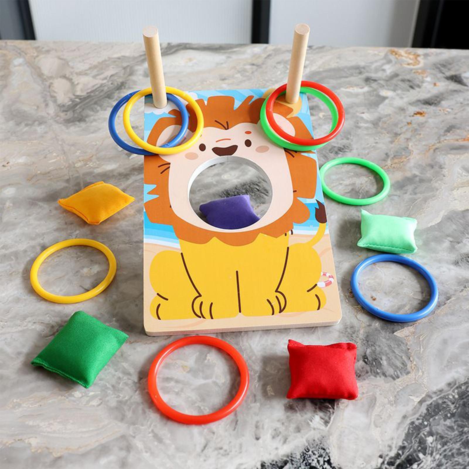 Wooden Bean Bag Toss Game Ring - огляд і ціна Party Games Group For Adults