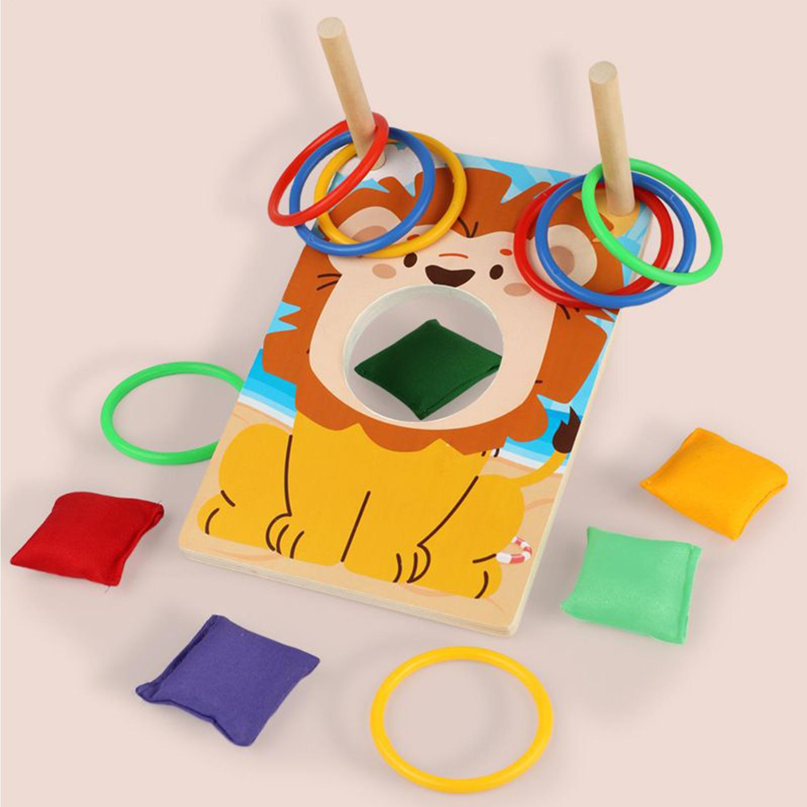 Wooden Bean Bag Toss Game Ring - огляд і ціна Party Games Group For Adults