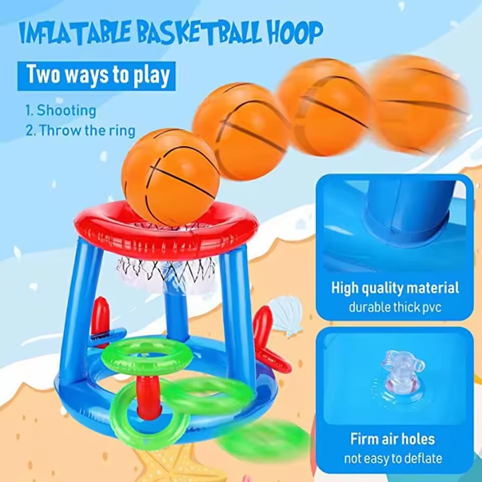 Inflatable Floating Basketball - огляд і ціна Ring Toss Outdoor
