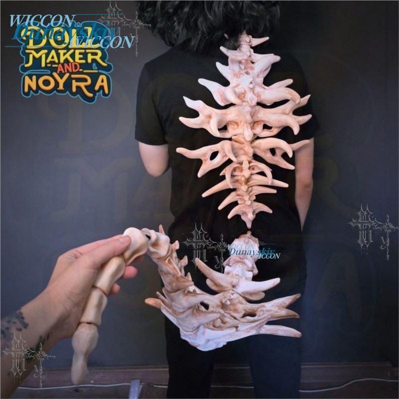 Bone Demon Back Spine Prop Art - огляд і ціна Party Games Stream