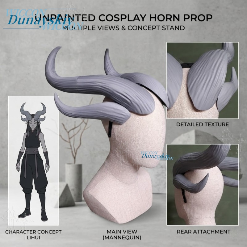 Curved Four Horned Demon Headb - огляд і ціна Party Games Stream