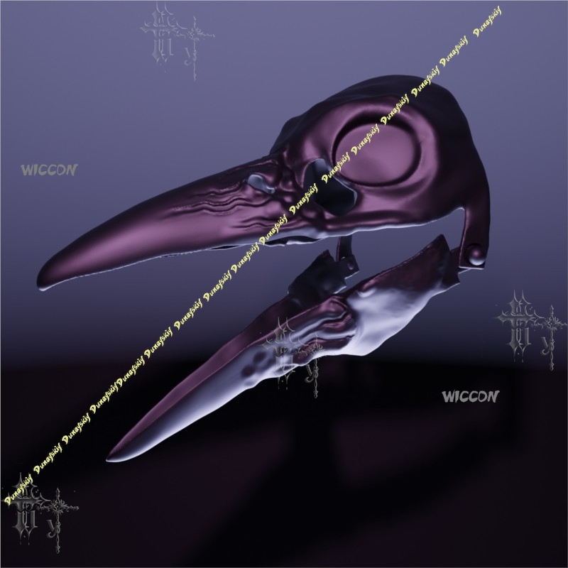 Metallic Raven Skull Plague Do - огляд і ціна Party Games Stream
