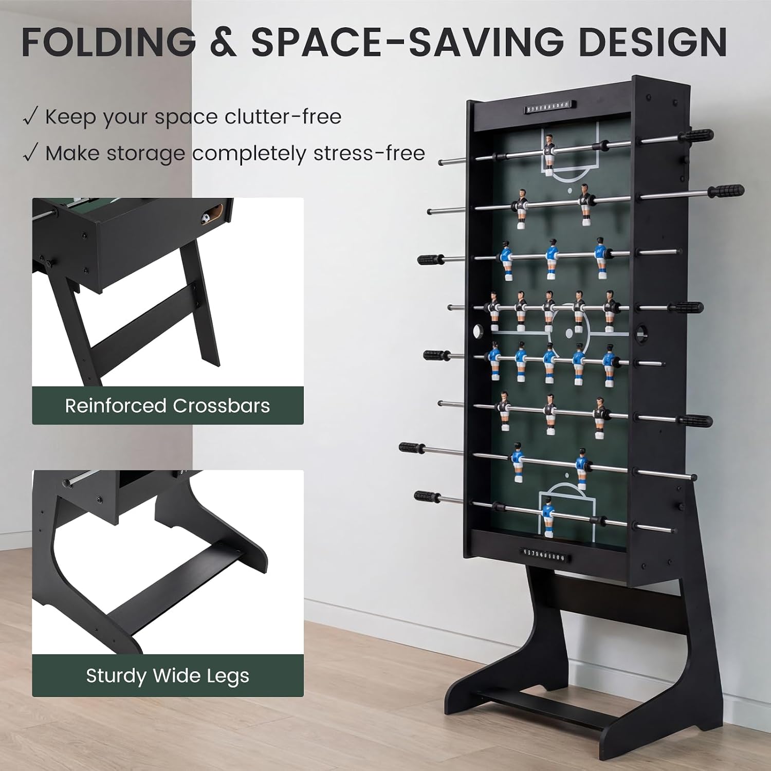 Folding Foosball Table Full Si - огляд і ціна Party Games Competition