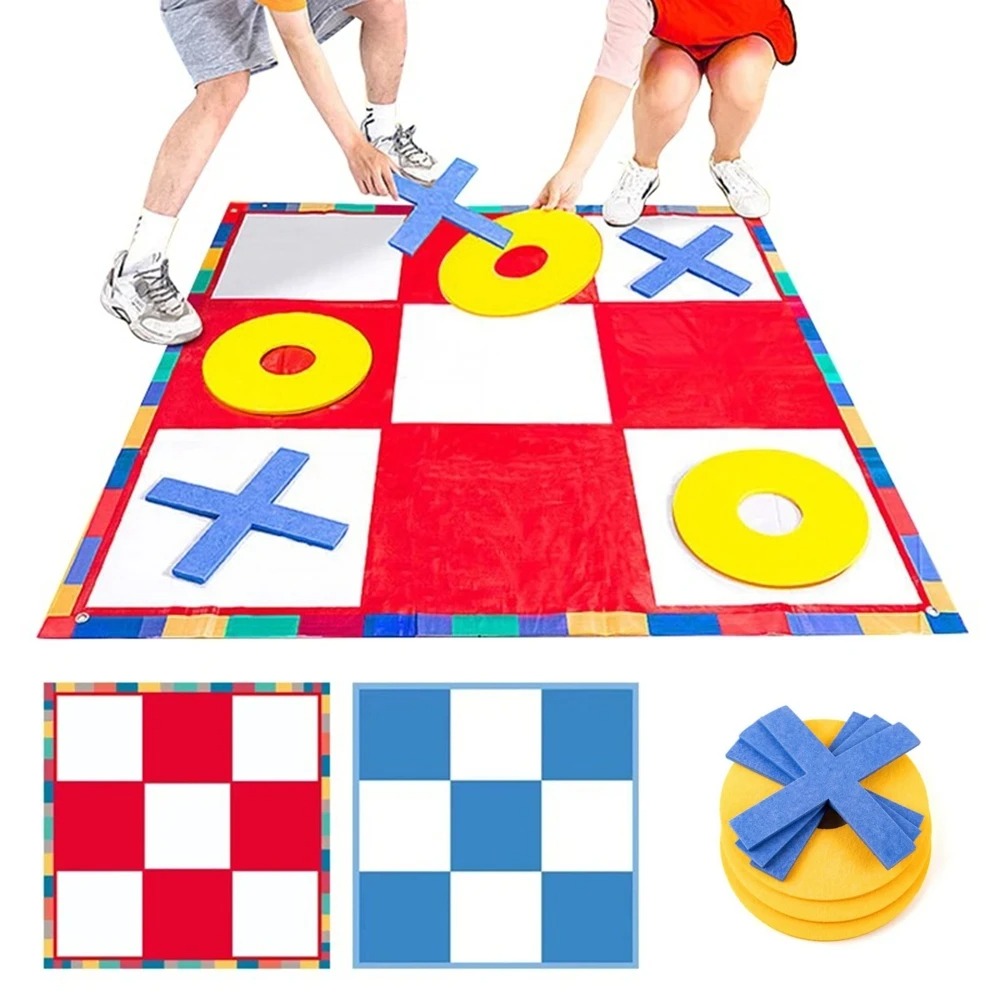 Giant Tic Tac Toe Game Mat Set - огляд і ціна Tic Tac Toe Giant