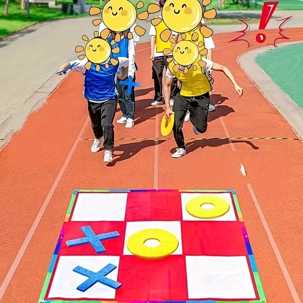 Giant Tic Tac Toe Game Mat Set - огляд і ціна Tic Tac Toe Giant