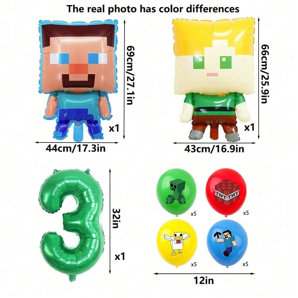 23pcs a set for Minecrafte Pix - огляд і ціна Party Games Minecraft