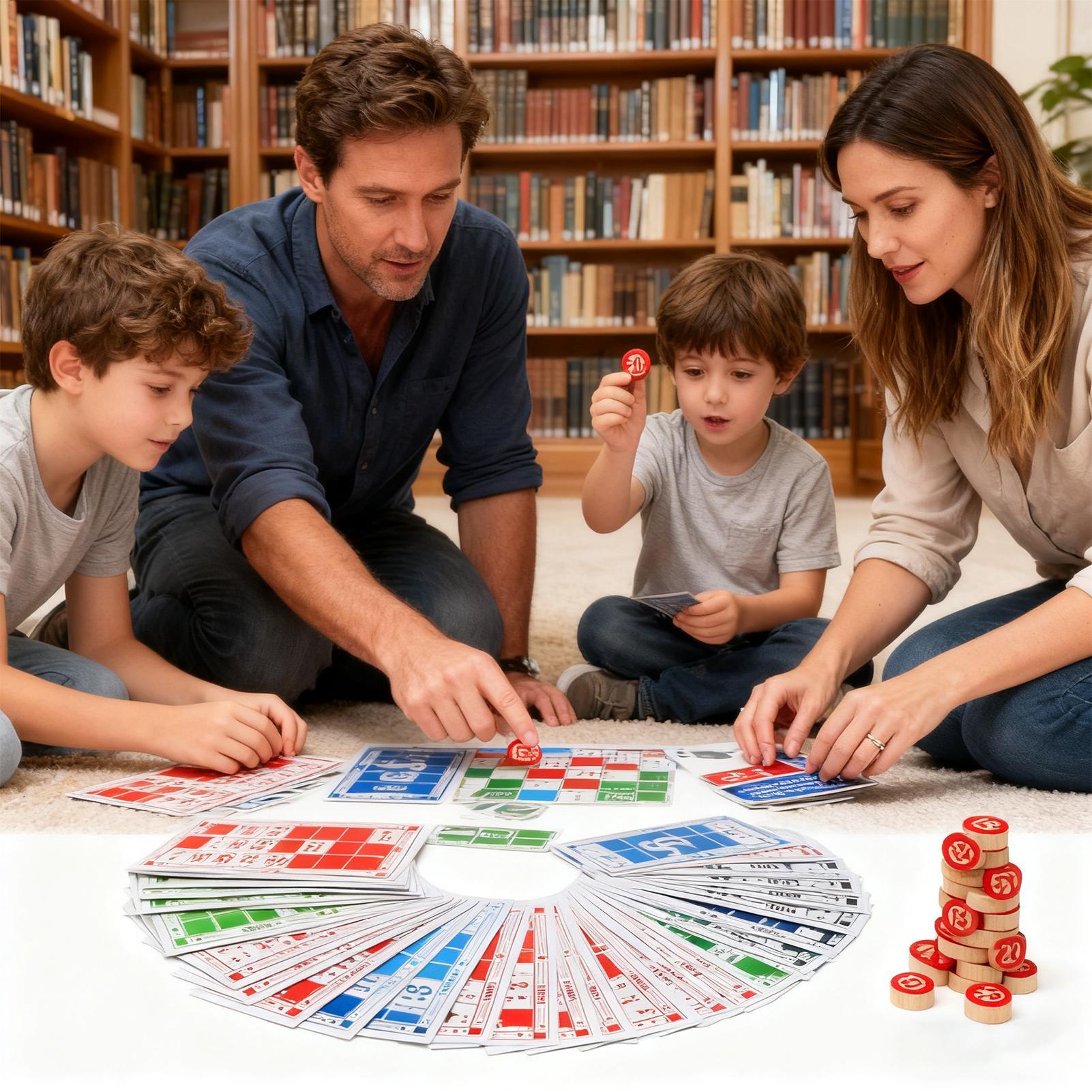 Bingo Set Wooden Funny Educati - огляд і ціна Party Games Group For Adults