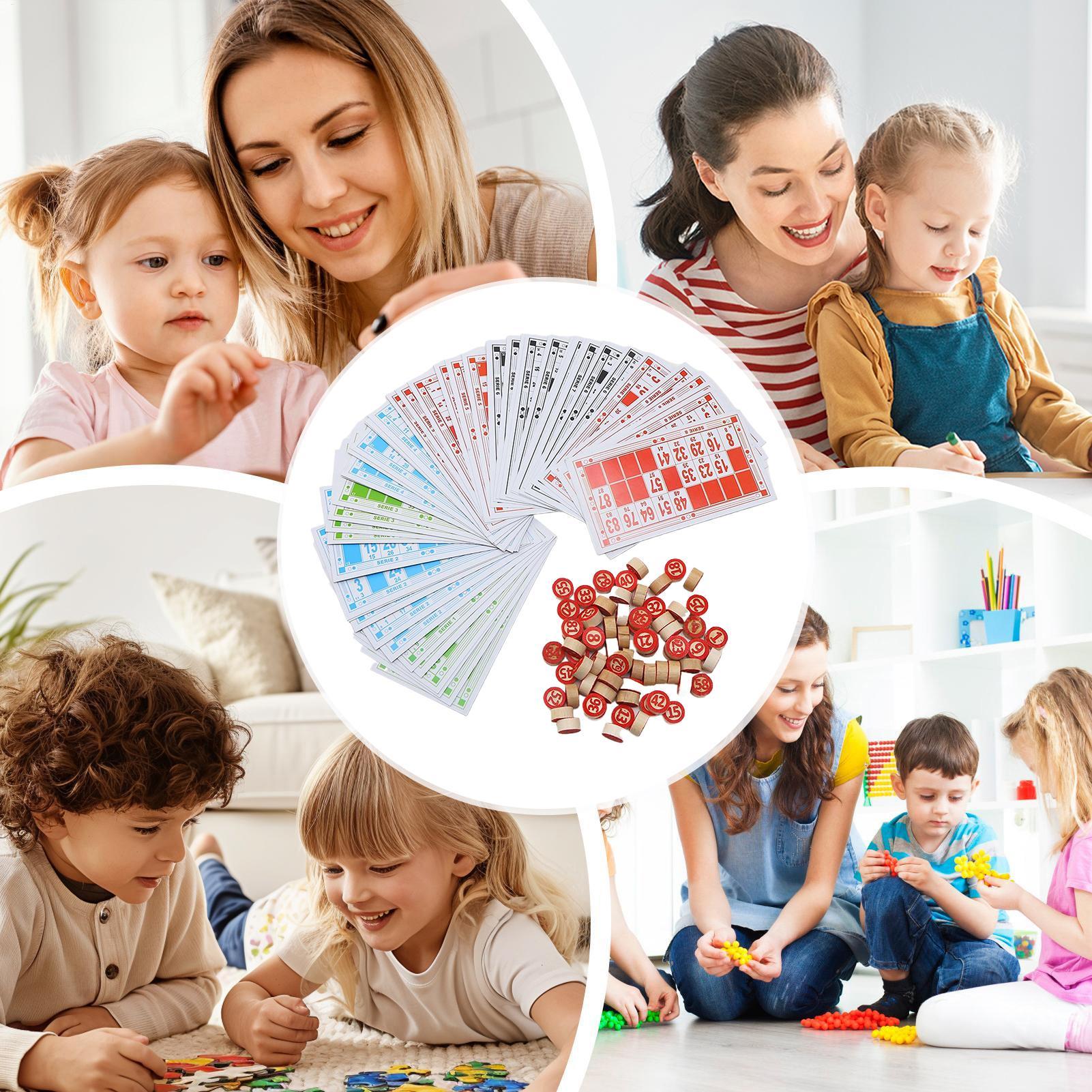 Bingo Set Wooden Funny Educati - огляд і ціна Party Games Group For Adults