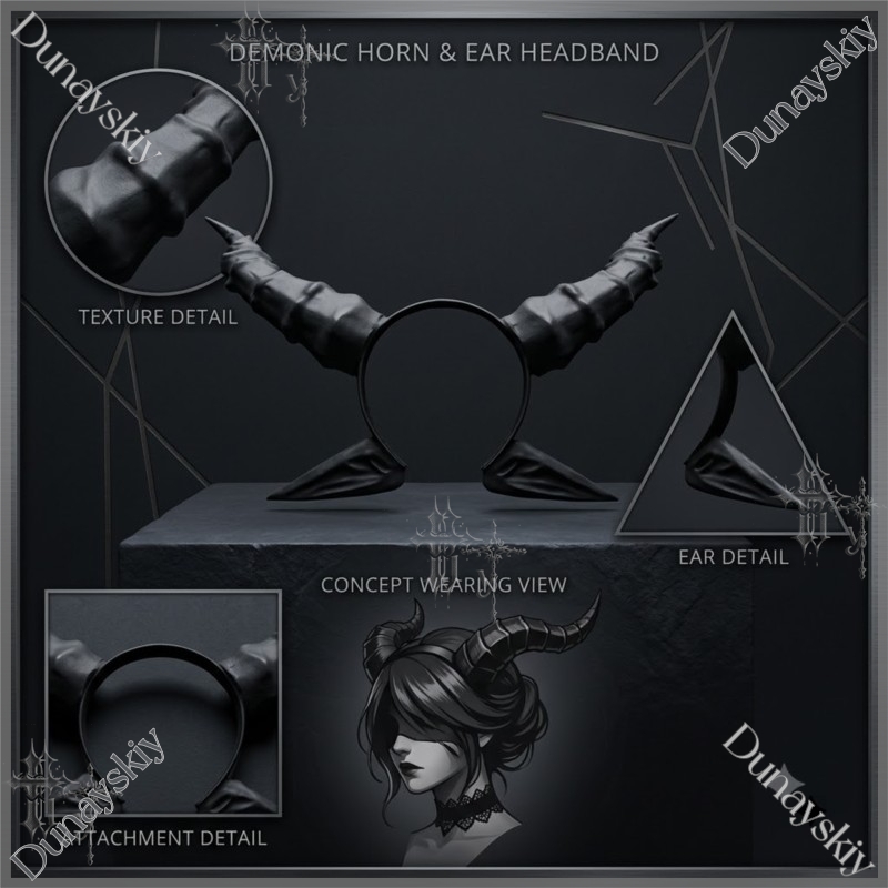 Black Devil Horn And Ears Head - огляд і ціна Party Games Stream